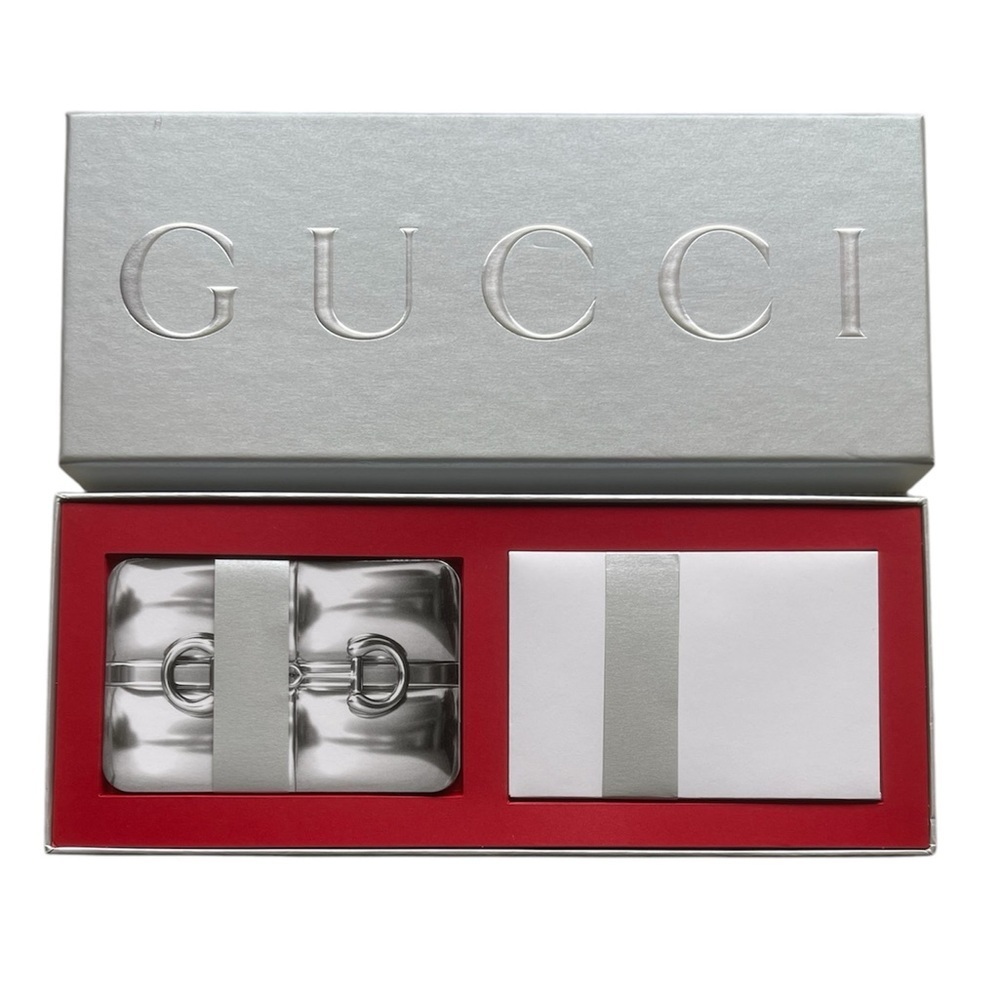Gucci NIB Holiday Greeting Card Set with Envelopes & Box NEW